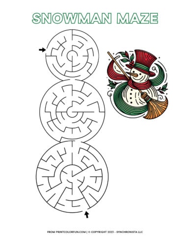 Cool snowman coloring pages plus snowman word search mazes to chill out with at