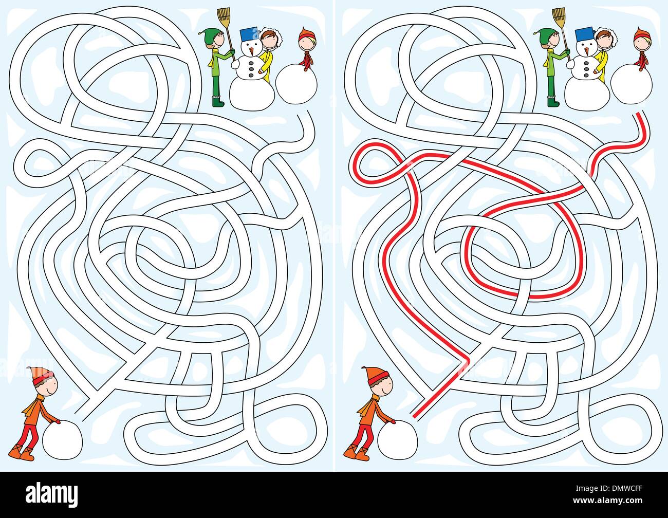 Snowman maze hi