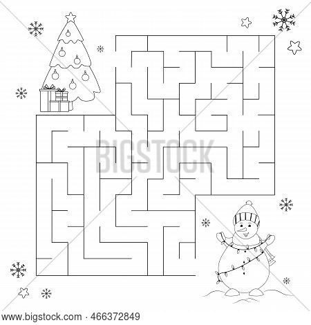 Christmas maze vector photo free trial bigstock