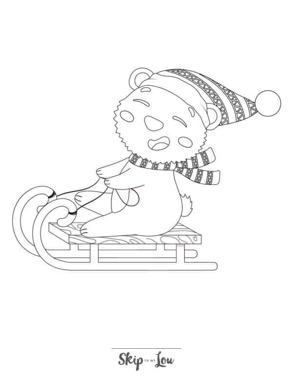 Winter coloring pages skip to my lou