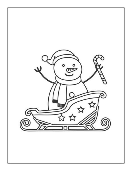 Snowman coloring pages to print