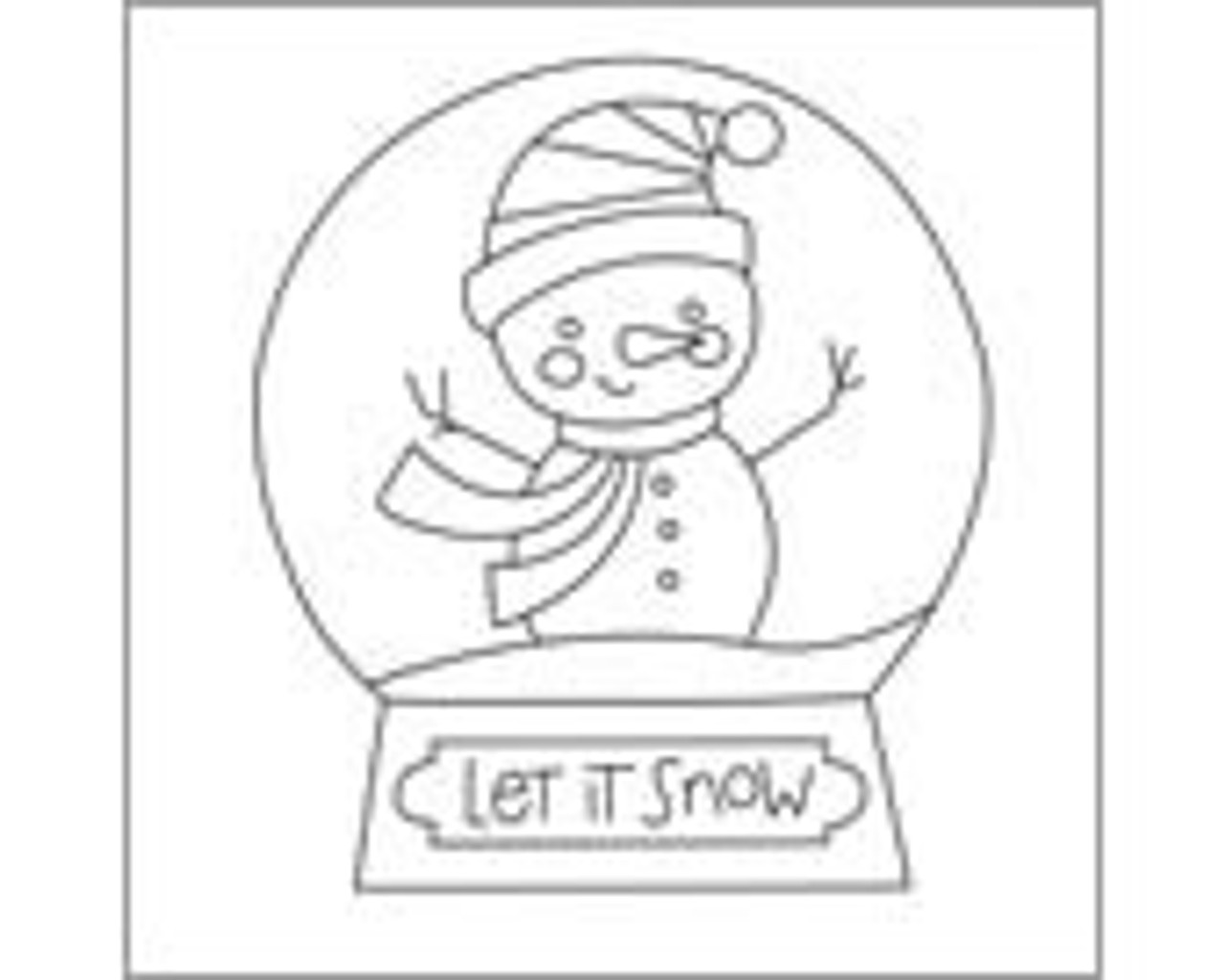 Snowman snow globe