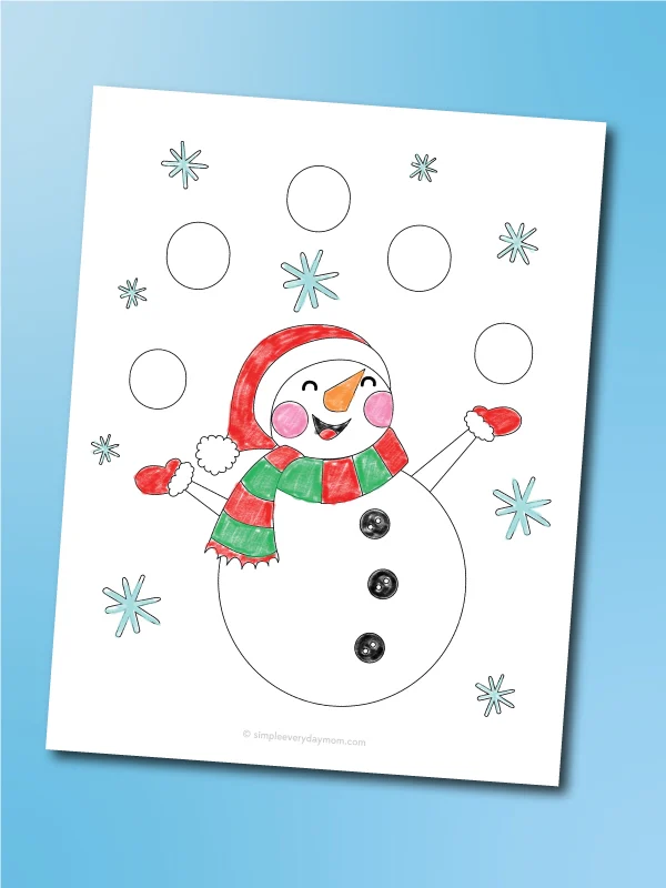 Free printable snowman coloring pages