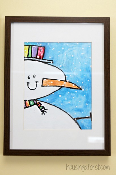 Snowman painting winter art projects for kids â housing a forest