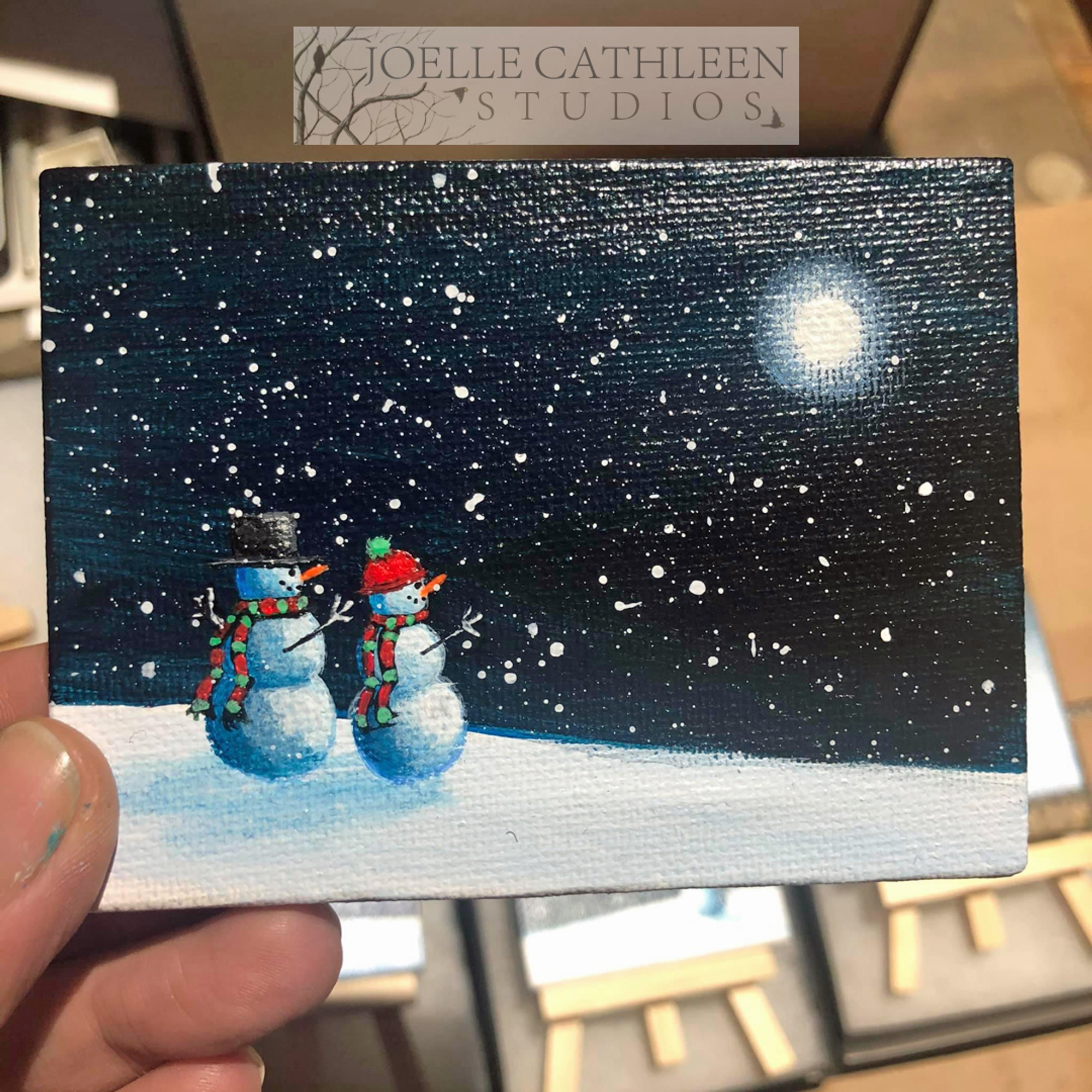 Cute and detailed miniature paintings by joelle cathleen studios