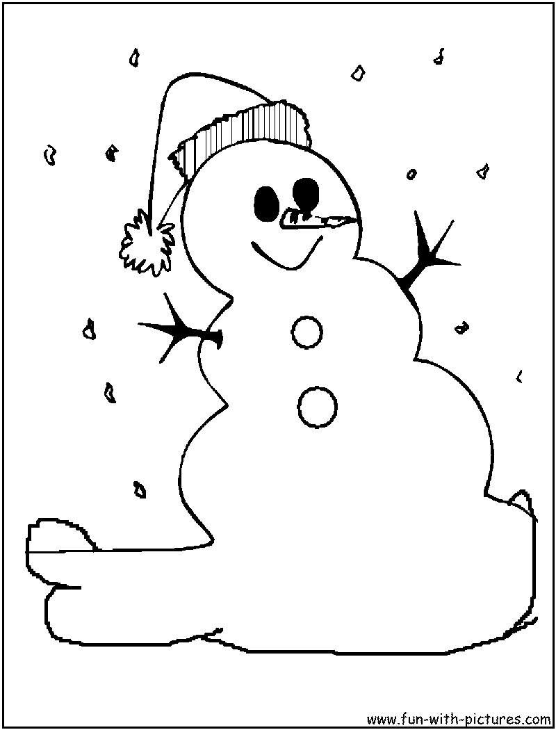 Snowman coloring pages