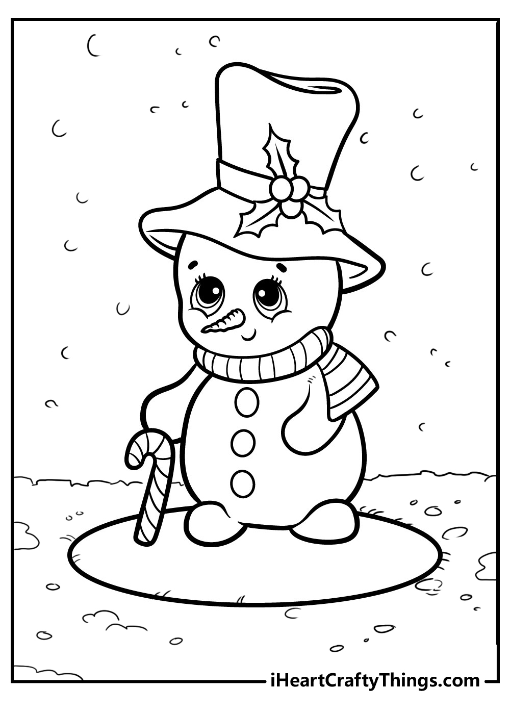 Snowman coloring pages free printables