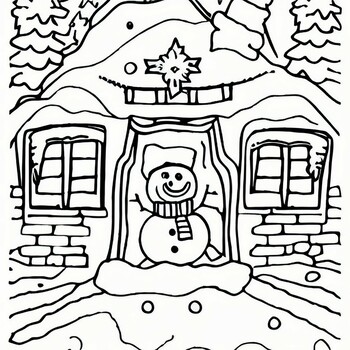 Free printable snowman coloring page by printable holiday bookmarks