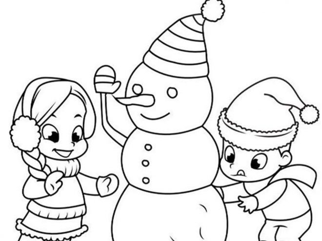 Free printable snowman coloring pages