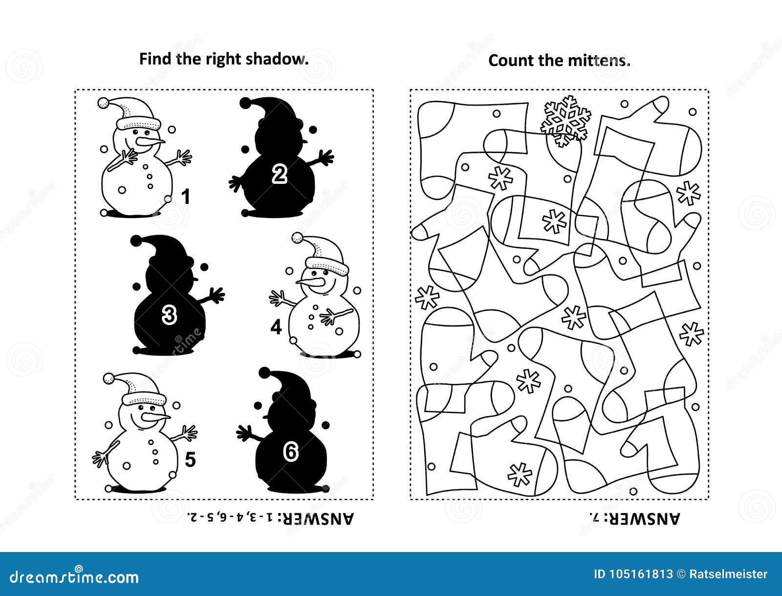 Activity page for kids with puzzles and coloring