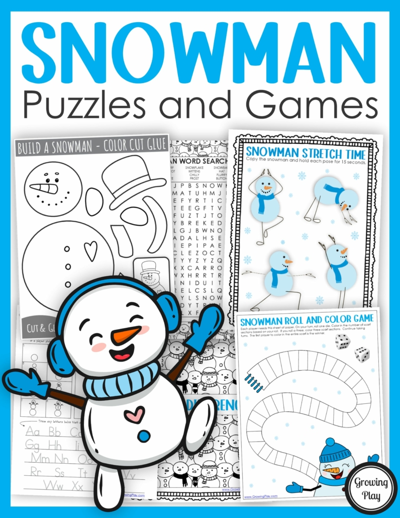 Cute snowman coloring pages