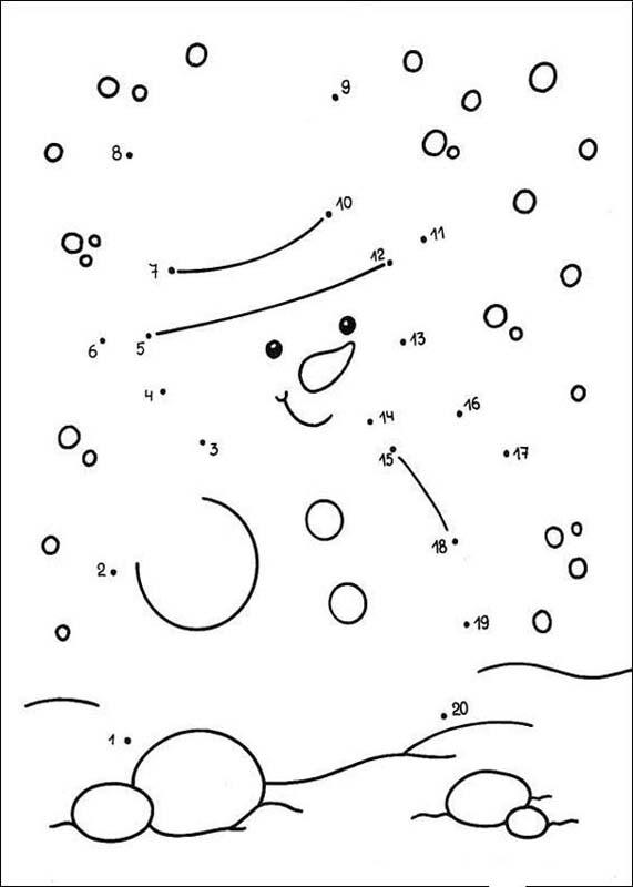 Snowman is smiling coloring pages