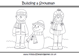 Building a snowman loring sheet