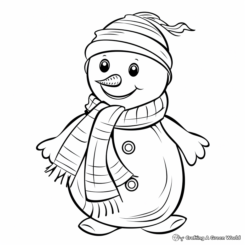 Snowman coloring pages