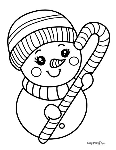 Candy cane coloring pages