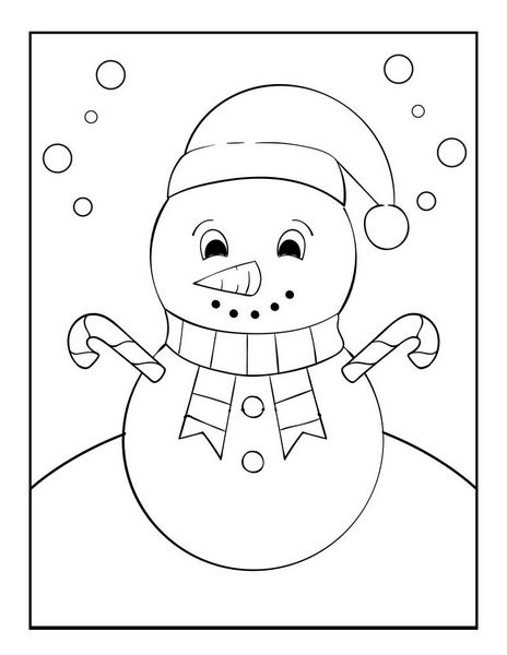 Snowman coloring pages to print