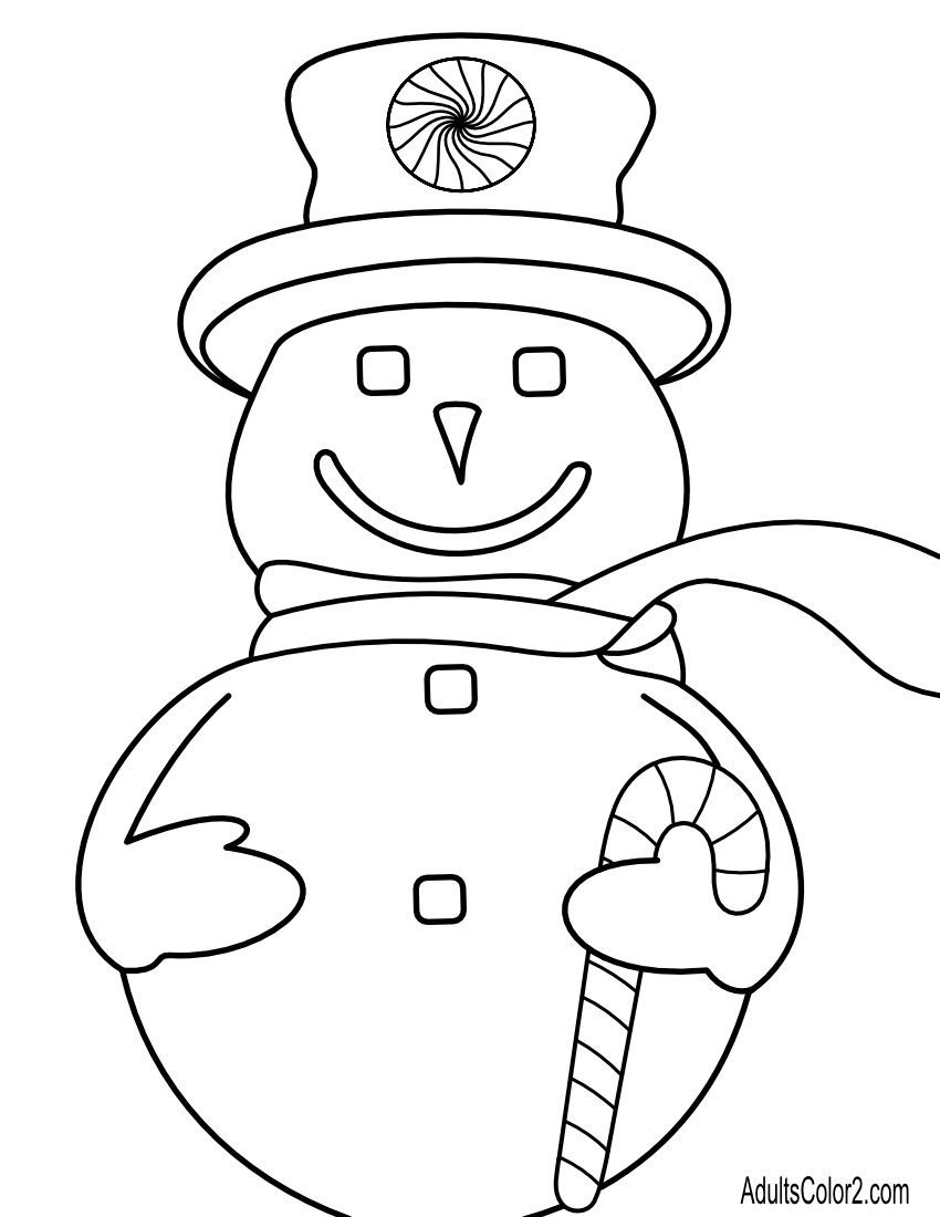 Printable free christmas coloring pages