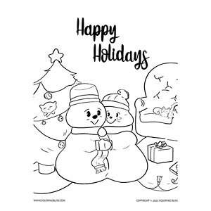 Printable christmas coloring pages