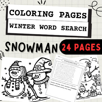 Grab deals new year word search new years coloring sheet snowman