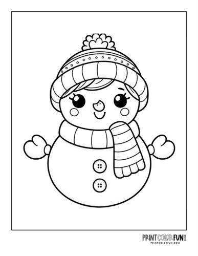 Cool snowman coloring pages plus snowman word search mazes to chill out with at