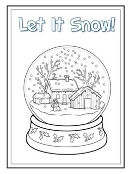 Winter snow day difficult word search w coloring pages