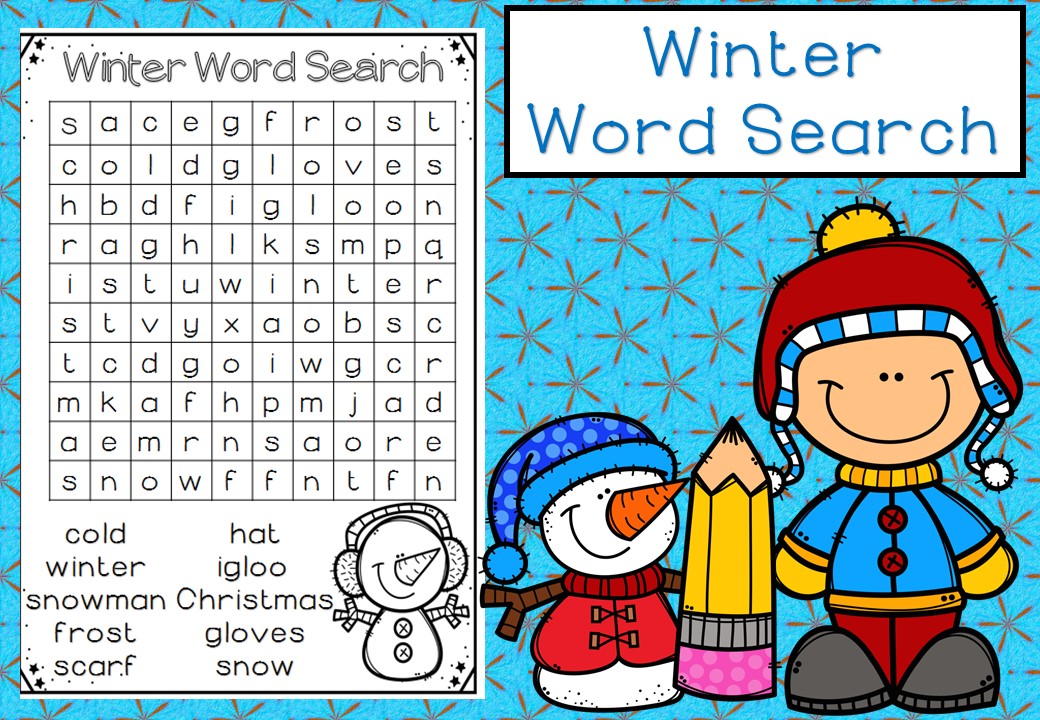 Winter word search