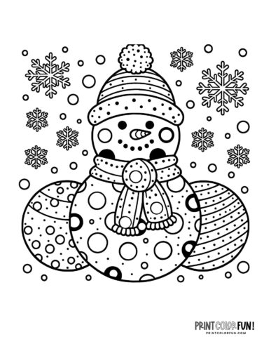 Cool snowman coloring pages plus snowman word search mazes to chill out with at