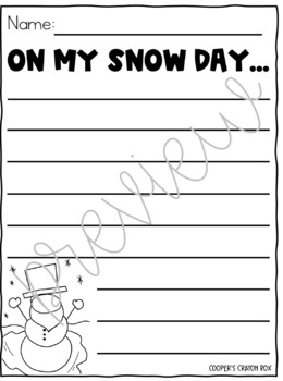 Snowman gnome directed draw and write plus coloring pages tpt