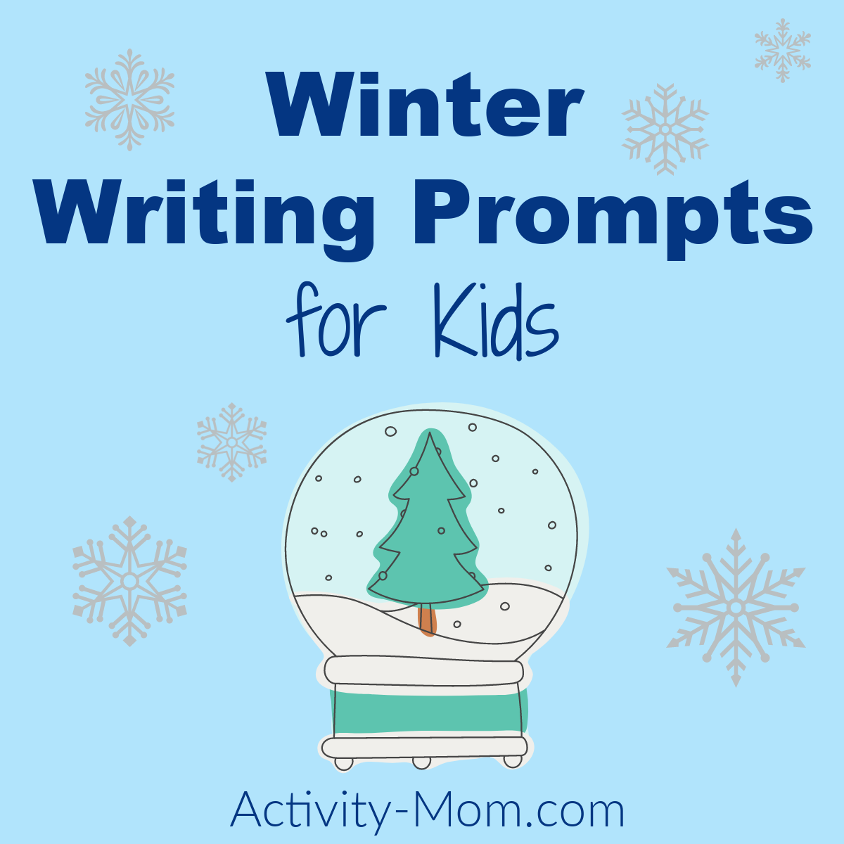 Winter writing prompts for kids free printable