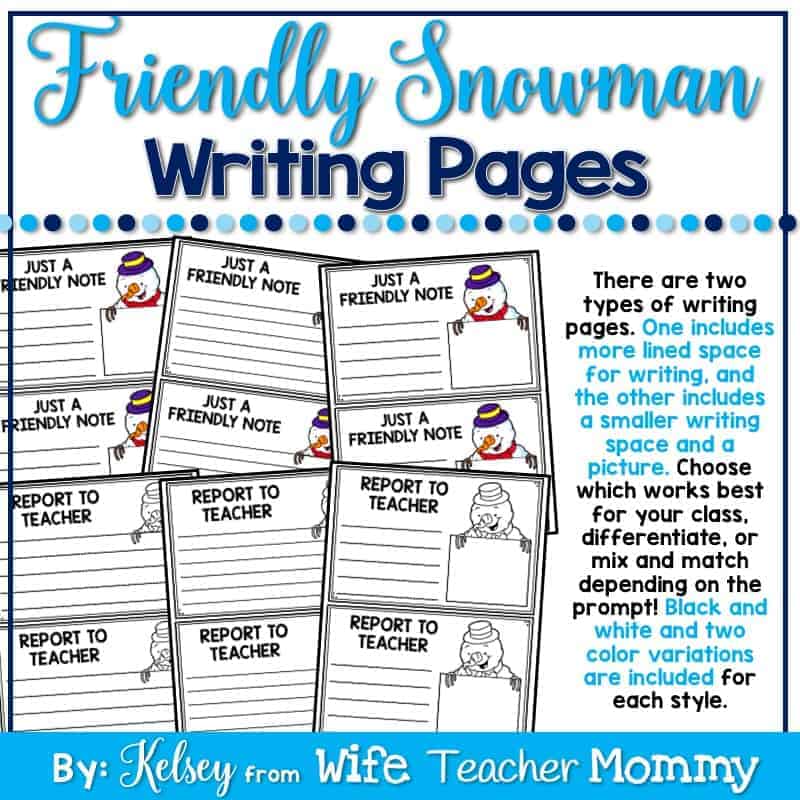 Engaging winter writing prompts secret student activity