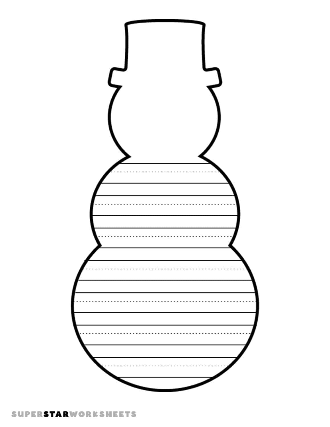 Snowman templates