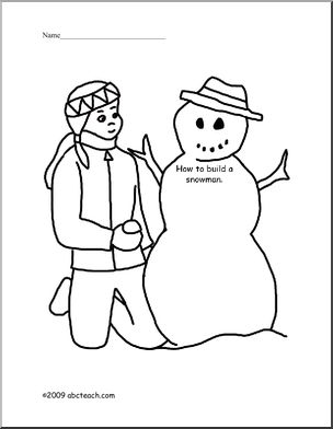 Build a snowman writing prompt i