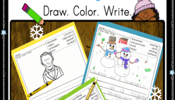 Winter writing activities for kindergarten and first grade every day is the weekend