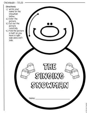 Winter snowman narrative writing sequence writing transitions in writing