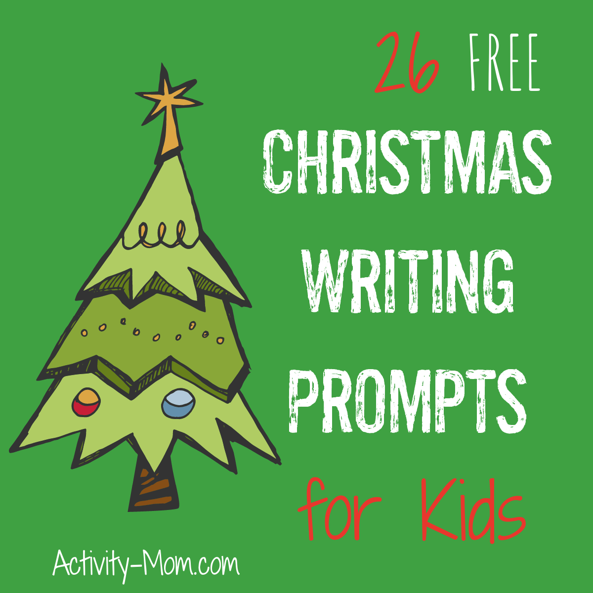 Christmas writing prompts for kids free printable