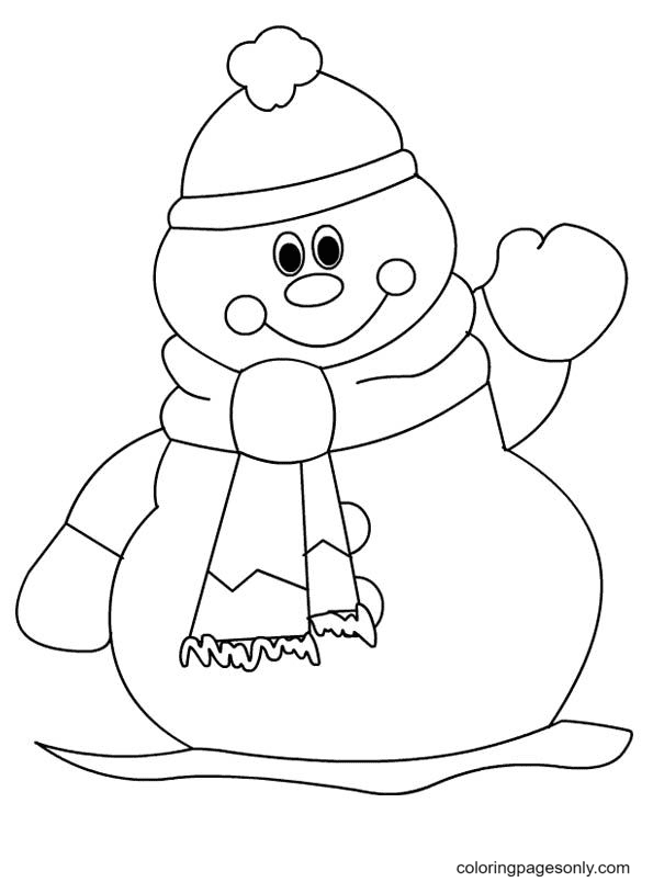 Snowman coloring pages printable for free download
