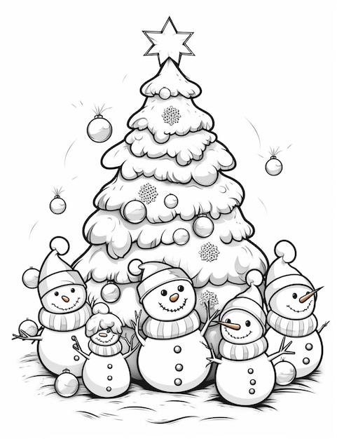 Page christmas night coloring page images