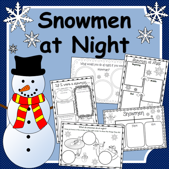 Snowmen at night book panion teaching resources