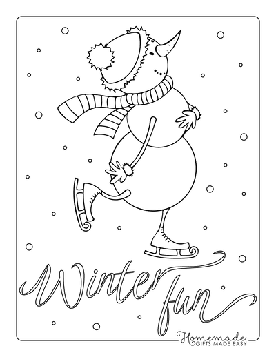 Best snowman coloring pages for kids adults