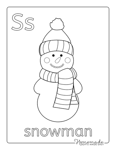 Best snowman coloring pages for kids adults