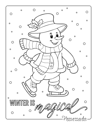 Best snowman coloring pages for kids adults