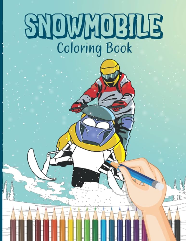 Snowmobile coloring books house r color books