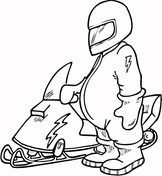 Snowmobiles coloring pages free coloring pages