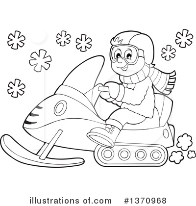 Snowmobile clipart