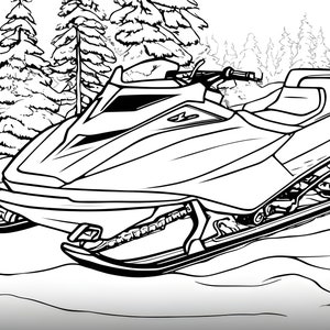 Printable snowmobile