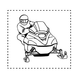 Printable snowmobile