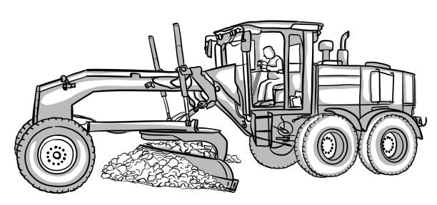 Snowplow stock illustration