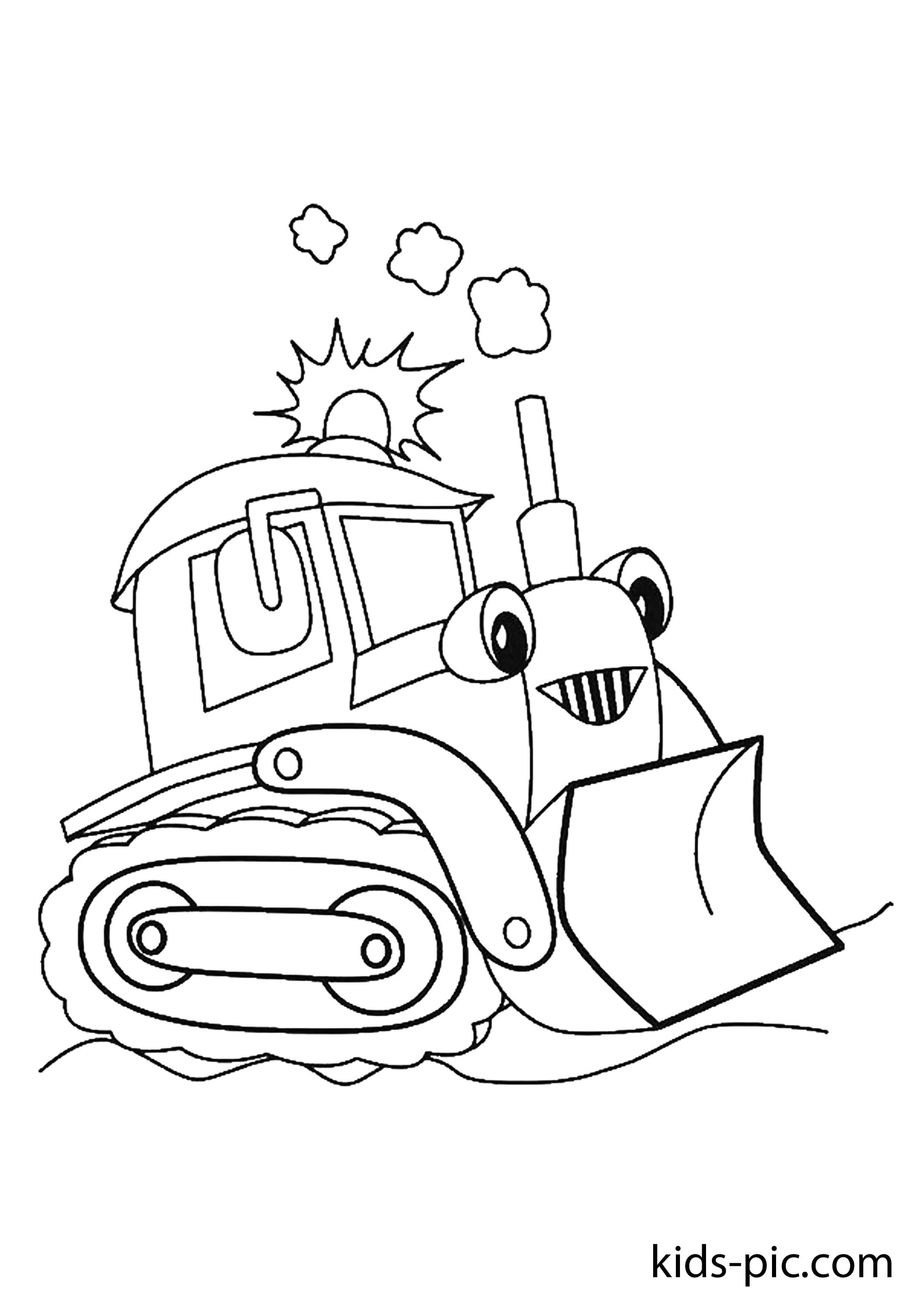 Free snow plow coloring pages kids