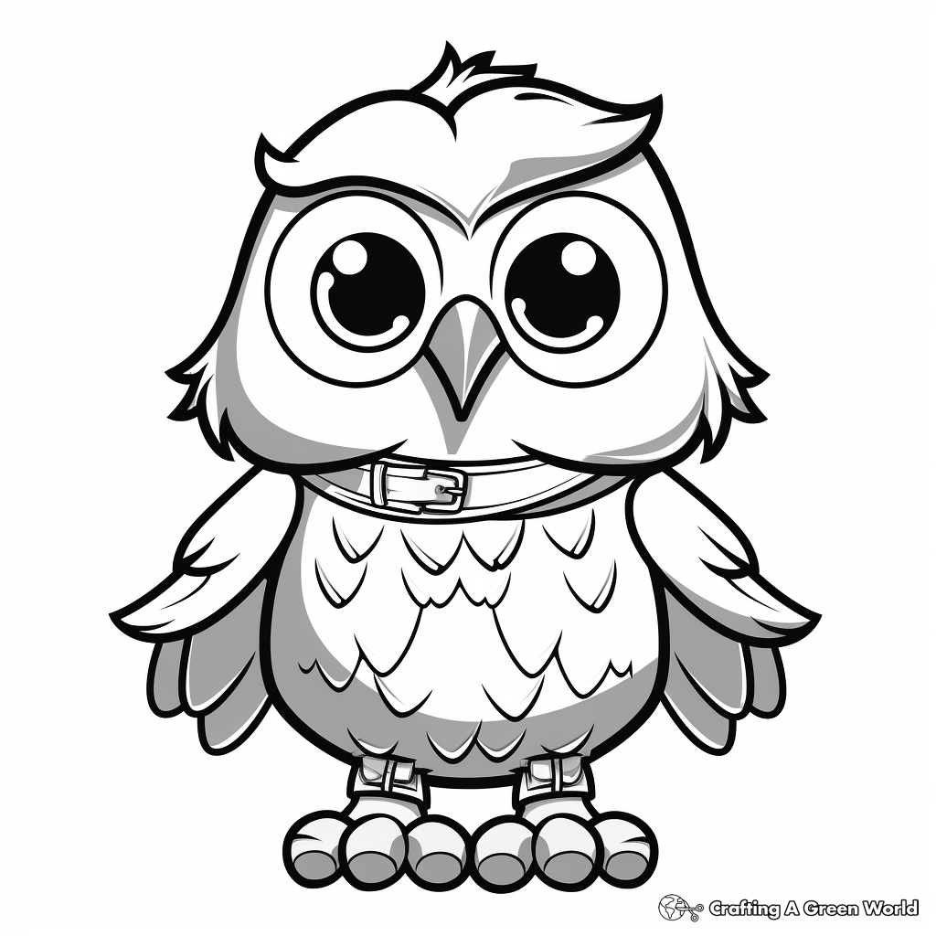 Snowy owl coloring pages