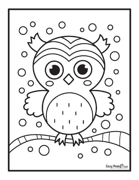 Owl coloring pages â printable sheets